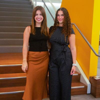 BCLA Summer Interns at the bottom of the stairs